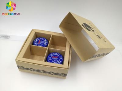 China PVC / Kraft Custom Printed Paper Boxes , Gift Box Packaging With Transparent Window for sale