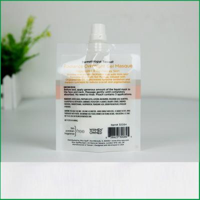 China Liquid stand up pouch with spout / spout pouch packaging for gel masque / shampoo liquid spout pouch for sale