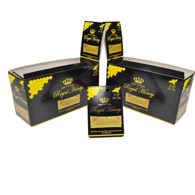 China 100% Biodegradable Custom White Cardboard Paper Box Best Selling Royal Honey Packaging Paper Box For Men Enhancement for sale