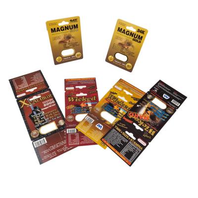 China Custom Supplier Foldable Wrappers Cardboard Empty Snack Food Energy Coffee Powder Honey Sachet Packaging Display Paper B en venta