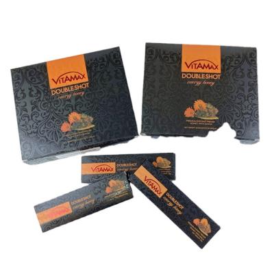 China Hot Selling Rhino Honey Printed Mini Pill Pouch lenticular 3d rhino card Display Box Honey Sachets Packaging en venta