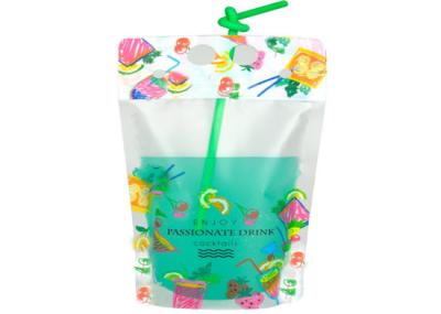 China 100ml / 200ml  Transparent Stand Up Pouches Full Color Printing With Zipper for sale