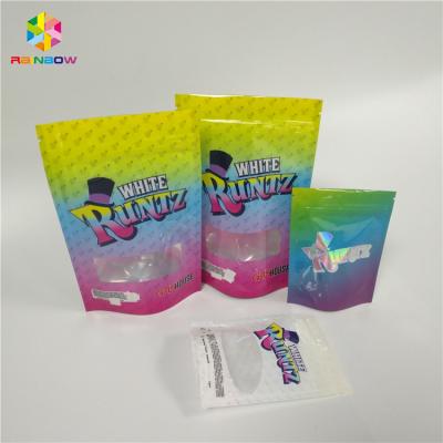 China Custom Printed CBD Candy Runtz Bags Resealable k Packaging Smell Proof Mylar Pouch Bag for sale