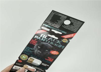 China aprovação de empacotamento da bala SGS/FDA do recipiente do rinoceronte do ouro do cartão holográfico da bolha do efeito 3D à venda
