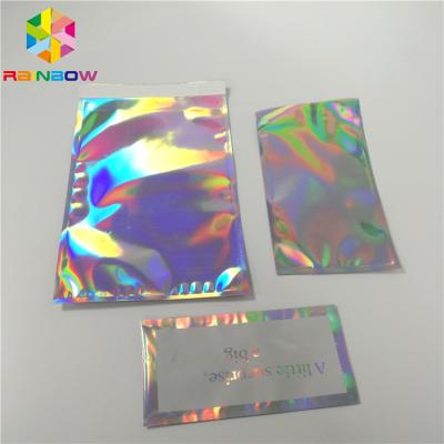 China Self Adhesive Hologram Envelop Bags 8x12 Inch For Phone Case / Clothes Packing for sale