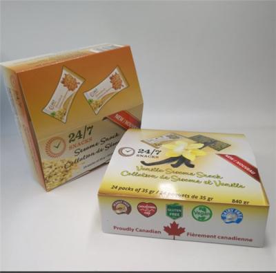 China Caixa de exposição do papel do cartão ondulado que dobra o empacotamento pronto da bandeja da prateleira da loja varejo à venda