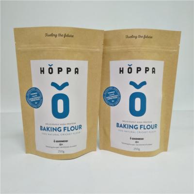 Chine Brown naturel a adapté la poche aux besoins du client de sacs en papier pour le paquet d'épices d'écrous de nourriture sec par thé à vendre