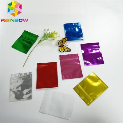 China Three Side Seal Foil Pouch Packaging Metalized Resealable Zipper For Tea / Milk Powder for sale