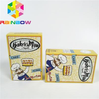 China Eco-friendly custom printed white cardboard packaging box kraft paper butter chips/food cookies/gift foldable display pa for sale