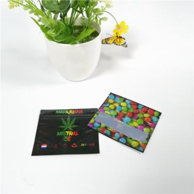Chine Rotogravure zip-lock givrée de poche de cigarette de mauvaise herbe de sachets en plastique imprimant la couleur de CYMK à vendre