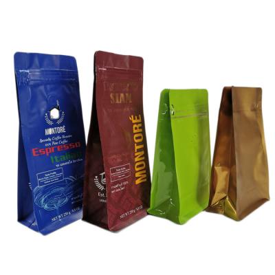 China Coffee Beans Tea Bags Packaging Custom Printing Zipper Top Standing Up bags for sale