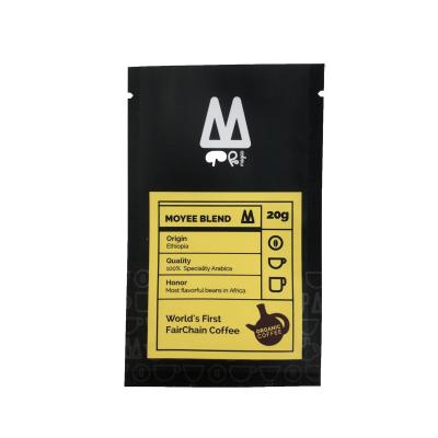 China Three Side Sealing Bag Flat Pouch Food Packaging Bag For Candy Coffee Bean Plastic Bag Printing for sale