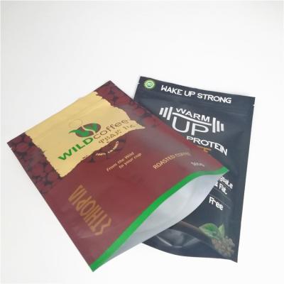 China Matte Aluminum Foil Coffee Packaging Bags with Customized Logo and Valve for sale