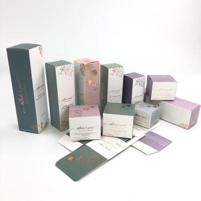 China Wholesale Rigid Paper Perfume Packaging Cosmetic Box Custom Print Luxury Cardboard Cosmetic Perfume Box for sale