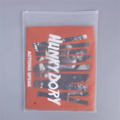 China 80mic SGS Resealable Clear Ziplock Bag CMYK For Clothing for sale