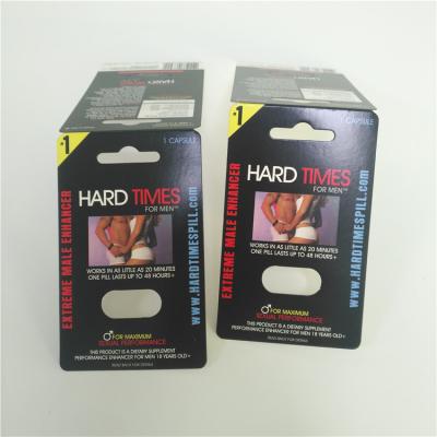 China Pulp Moulding 3d Effect Sex Pills Packaging Rhino 69 Man Blister Cards for sale