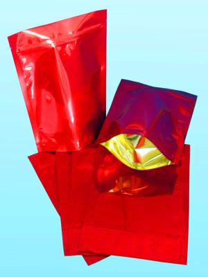 China Red Aluminum Foil Stand Up Pouches Lightweight With k and Tear Notch for sale