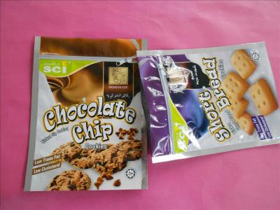 China OEM Stand Up Zipper Cookies / Snack Bag Packaging with Zip Top for sale