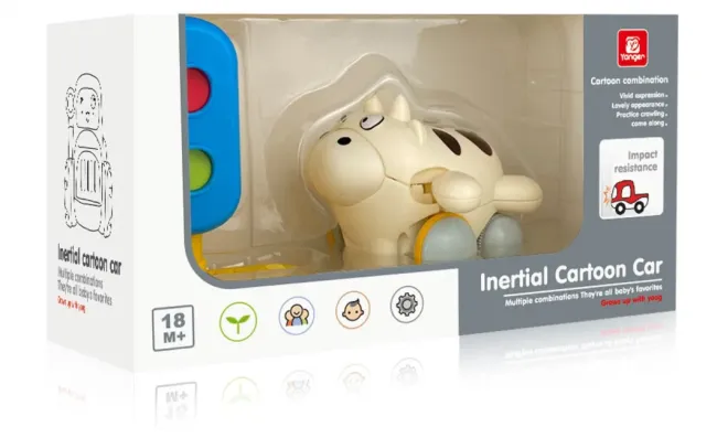 Friction Inertia Mini Cartoon Animal Toys High Quality Children′s Small Toys Animal Cars Children′s Toys Wholesale