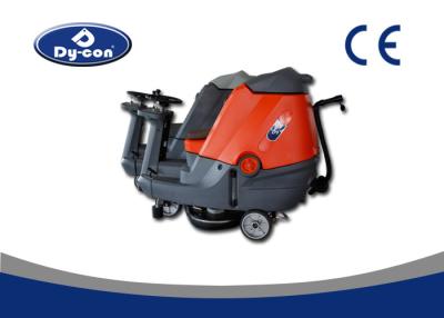 China Custom Size Ride On Floor Scrubbers Dryer Machine , Ride On Sweeper Scrubber for sale