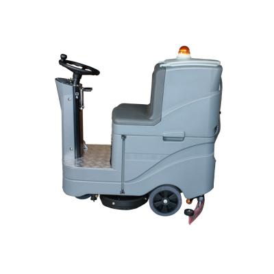 China 100 L Ride On Floor Scrbber With Two Brush for sale