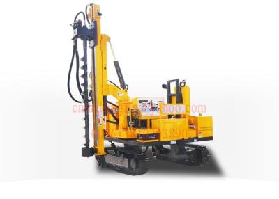 China 50M Depth Hydraulic Photovoltaic Pile Hole Drilling Rig Crawler Mounted Low Noise for sale