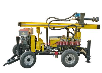 China 4 Wheels Dth Drilling Equipment Rock Drilling Machine For 110m Water Well for sale