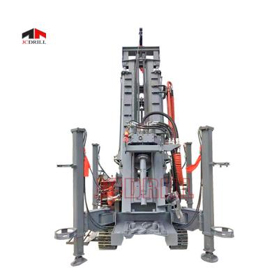China Borehole Deep Water Well Drilling Rig Steel Crawler Mounted Mud Rotary for sale