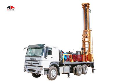 中国 6 x 4トラックによって取付けられる井戸の掘削装置600mの試錐孔の掘削装置 販売のため