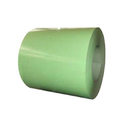 China Ppgi / Ppgl Pre Painted Galvalume Coils 1250mm - 1500mm Width G550 Pea Green for sale