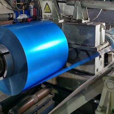 China GL Blue Galvanized Sheet Metal Coils Cold Rolled SGLCC for sale