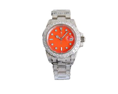 China Cinturão de aço inoxidável de quartzo de moda relógio de cronometragem para homens à venda