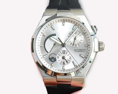 China Date Functions Swiss Silver Luxury Chronograph Watches Water Resistance Up To 100m for sale