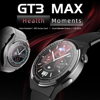 China Sports Watch Bluetooth Calling Voice Assistant Nfc Alipay Heart Rate Gt3 Max Smart Watch for sale