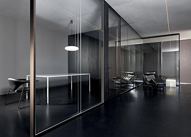 glazed wall room partition acoustic High Definition Frameless Glass 12+12mm super soundproof design