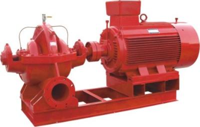 China Inline Multistage Horizontal Split Case Fire Pump Centrifugal Fire Water Pump for sale