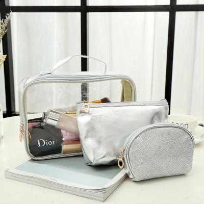China Cosmetics Waterproof Packing Bag Three Piece Portable Toiletry Bag Set for sale