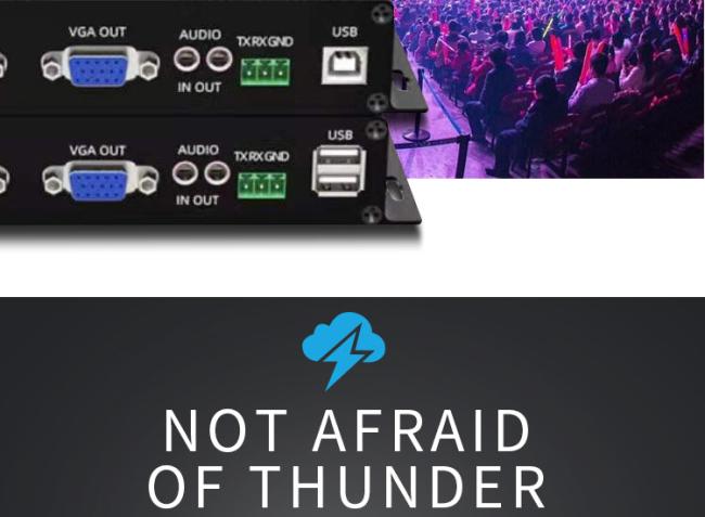 SQ-VGA01 VGA digital optical high-definition video terminal fiber long-distance transmission anti-interference