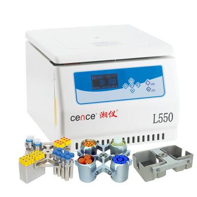China Low Speed Centrifuge L550 for Blood Separation with Swing Rotors Available for sale