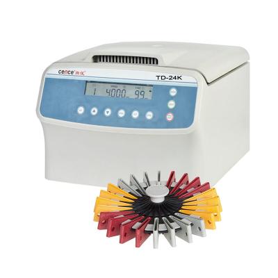 China Low Noise Overspeed PRP PRF Centrifuge TD-24K Microprocessor Control For Blood Type Card for sale