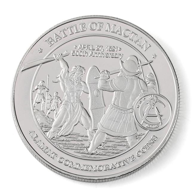 Gold plated challenge coin example