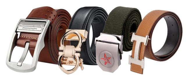 Custom belt buckle design examples showing various styles and applications