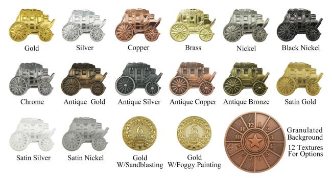 Various back fitting and electroplated color options for custom pins