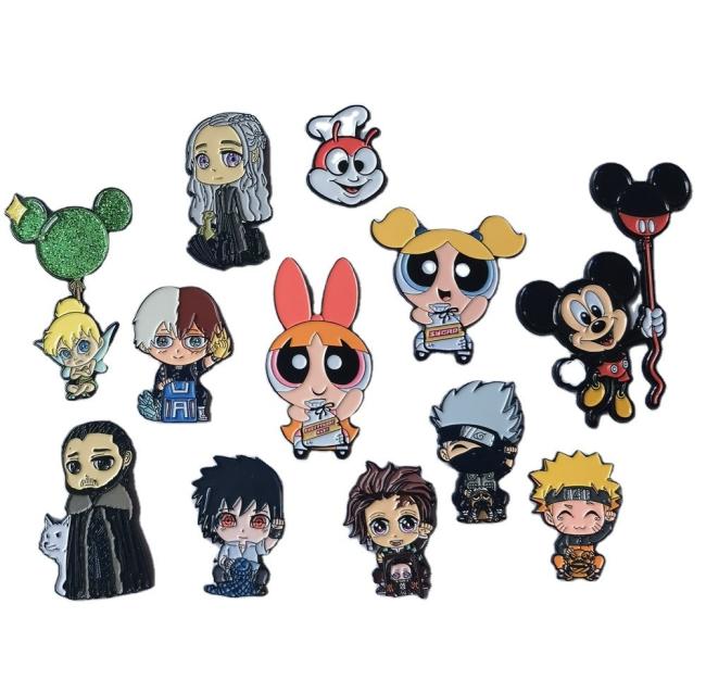 Custom cartoon style lapel pin example 4