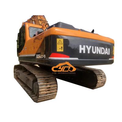 China 255L Fuel Tank Capacity Hydraulic Cylinder Used Hyundai Excavator In Original Color for sale