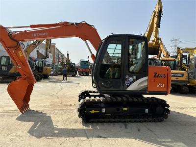 China Used Hitachi ZX70 Mini Excavator With Rubber Track 7 Ton Mining Excavator for sale