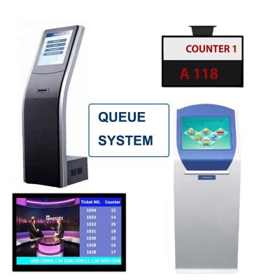 China Bank Service Counter Q System Ticket Number Calling Machine Queue Management Waiting System for sale