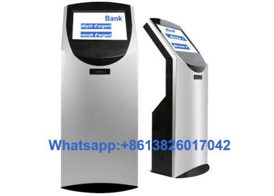 China Automatic Bank Token Number Queue Ticket Machine 19 Inch Touch Screen for sale