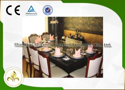 中国 平屋建家屋のグリルのテーブル、7つの座席屋外のHibachiのグリルのテーブルで造られるビーフのマトンの鶏 販売のため