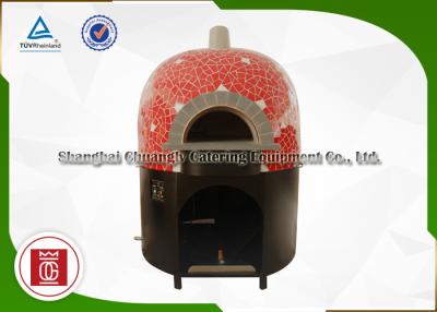 China Residential / Industrial Italy Pizza Oven Round With Natural Lava Rock Base Plate for sale